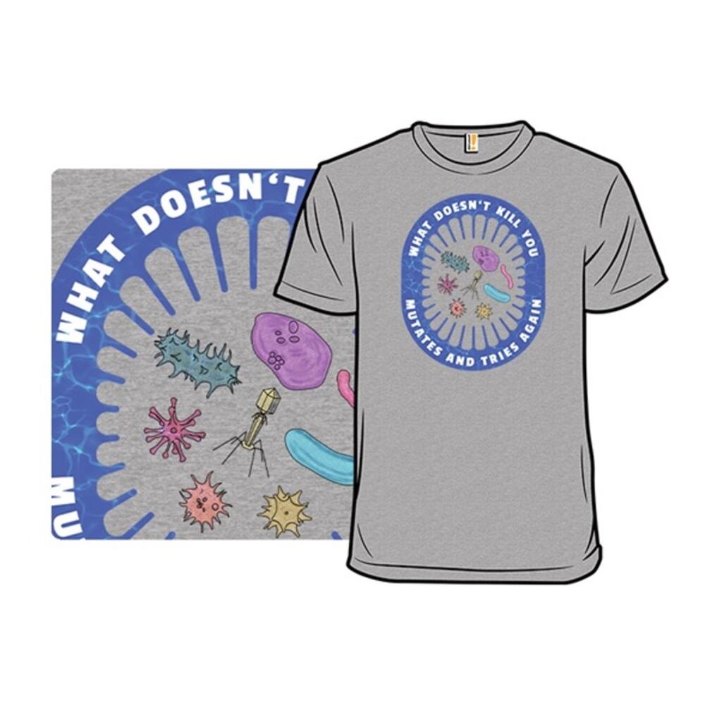 What Doesn’t Kill You Mutates and Tries Again Graphic Science T Shirt XL - Picture 6 of 6